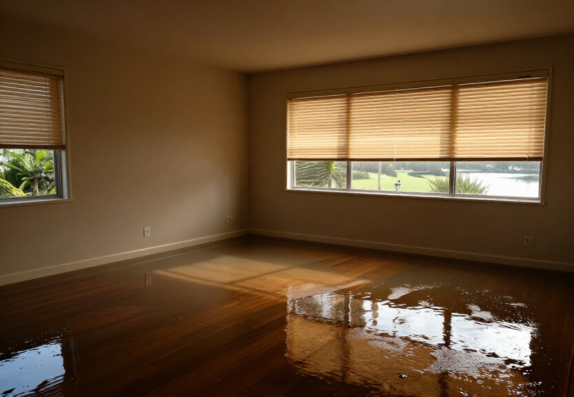Contaminated basement in Sandringham before cleanup